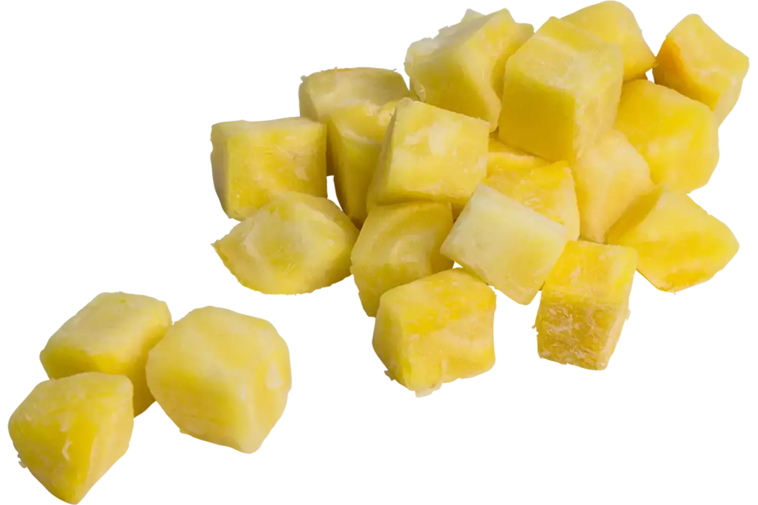 Gele bieten rauw brunoise 20mm bulk kist 10 kilogram
